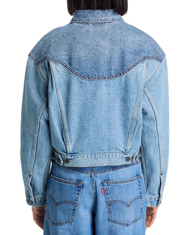 Shrunken 90s Trucker Western Denim Jacket
