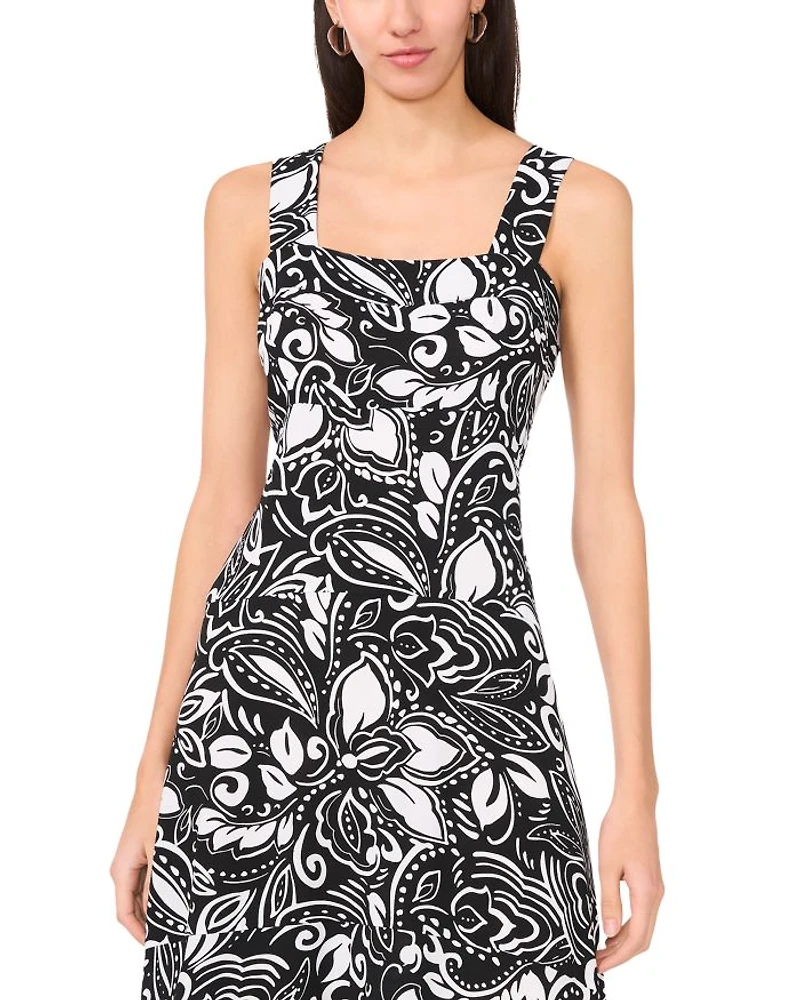 Paneled Tank Maxi Dress
