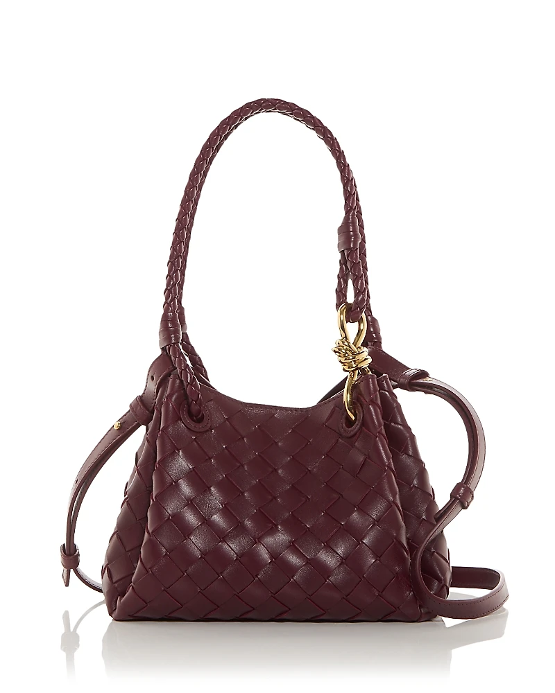 Bottega Veneta Small Parachute Intrecciato Leather Shoulder Bag