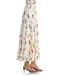 Chili Pepper Midi Skirt - Exclusive