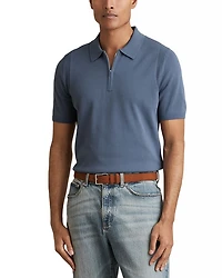 Berkley Slim Fit Quarter Zip Knit Polo Shirt