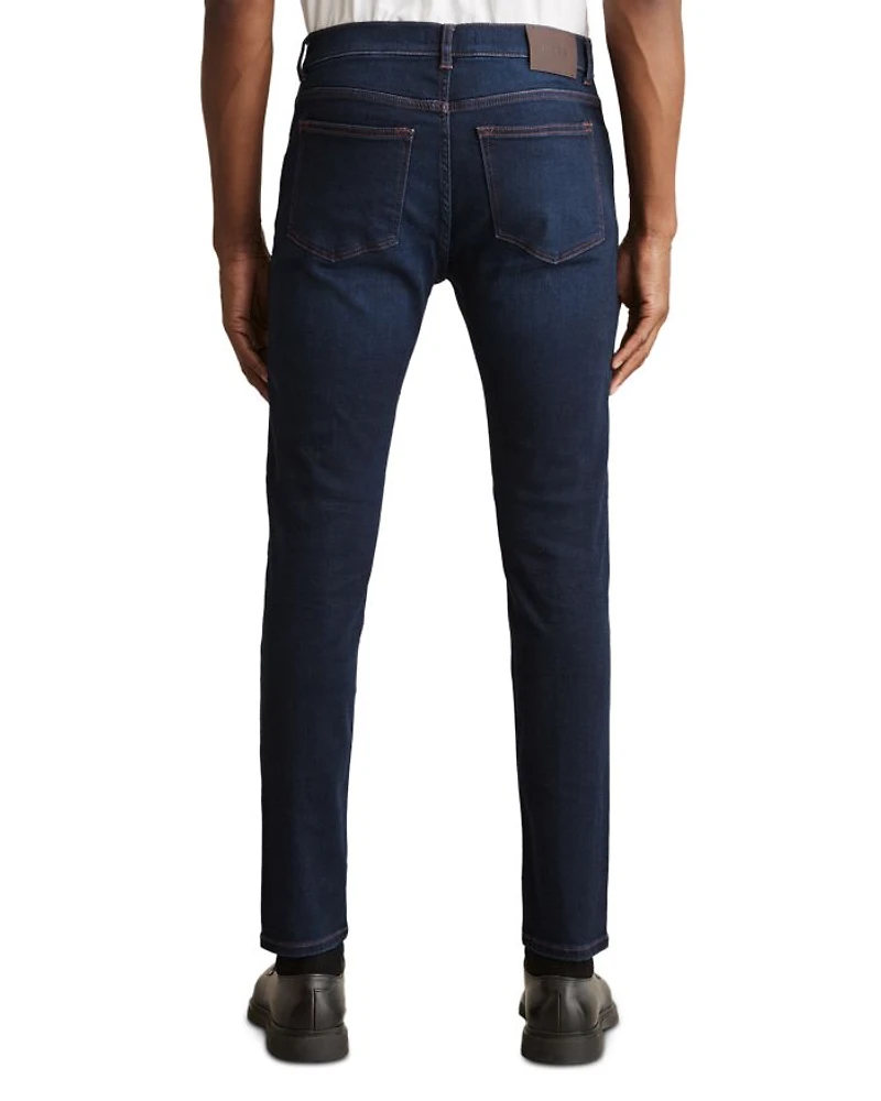 Bleaker Skinny Fit Jeans Washed Dark Indigo