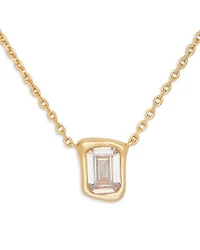 Molten Glass Pendant Necklace, 16"-19"