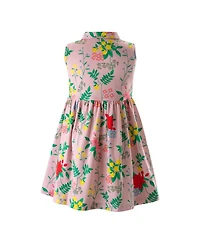 Girls' Botanical Floral Jersey Dress - Baby, Little Kid, Big Kid