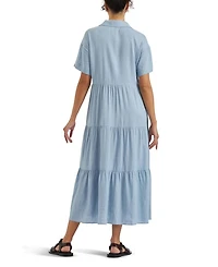 Macy Longline Linen Dress