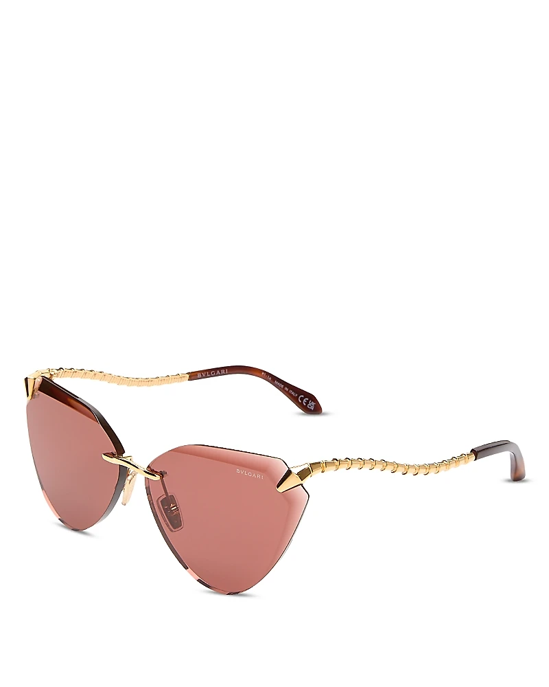 Bvlgari Serpenti Cat Eye Sunglasses, 65mm