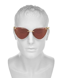 Serpenti Cat Eye Sunglasses, 65mm