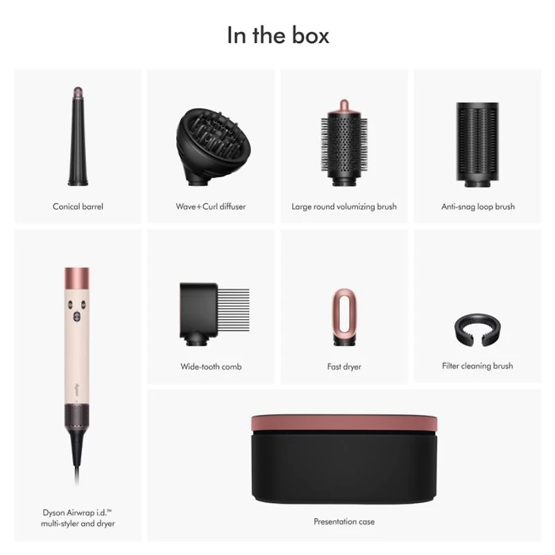 Airwrap i.d.™ Multi-styler and Dryer Curly+Coily | Ceramic Pink/Rose Gold