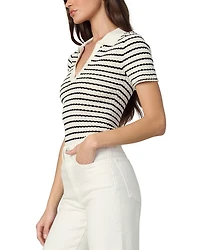 The Jess Pointelle Polo Shirt