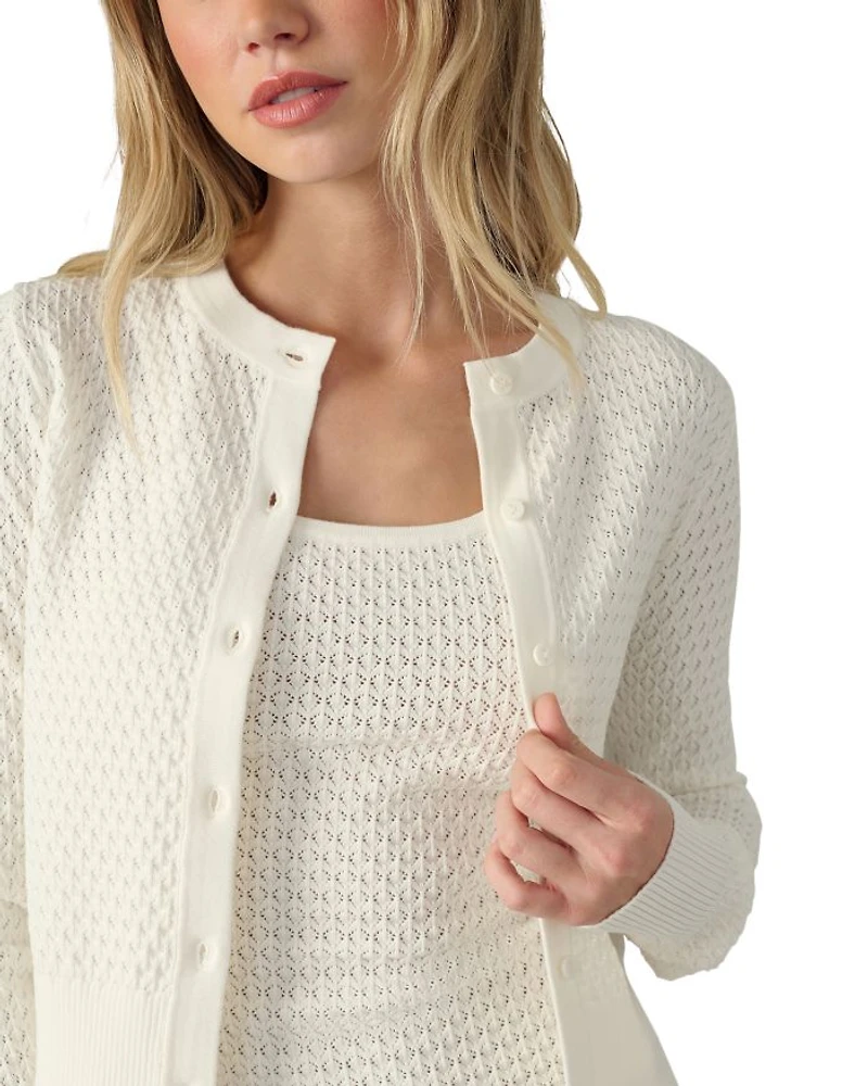 The Pointelle Dani Cardigan