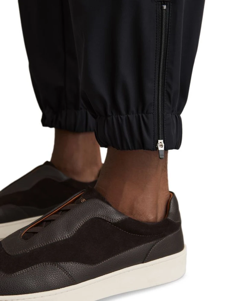 Relaxed Drawstring Technical Cuffed Trousers
