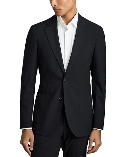 Notch Lapel Stretch Blazer