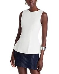 Aqua Peplum Hem Top - Exclusive