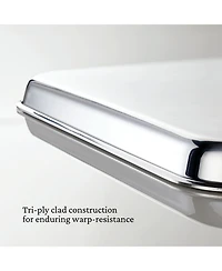 OvenBond® 9" x 12" Tri-ply Clad Stainless Steel Quarter Sheet Pan