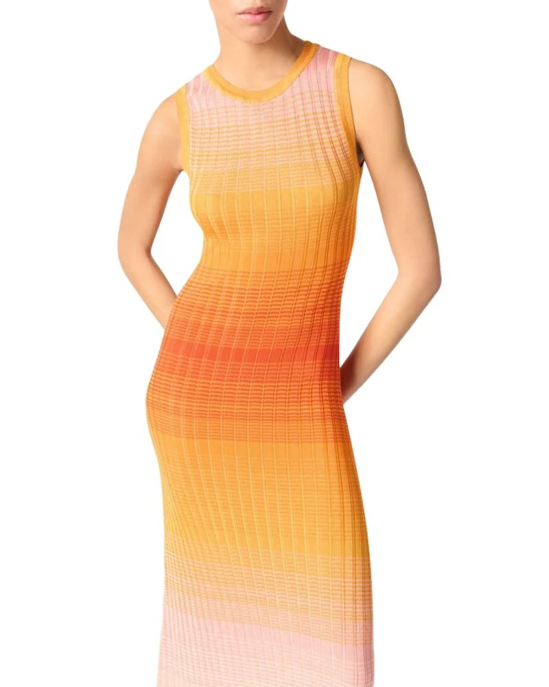 Tie Dyed Knit Maxi Dress