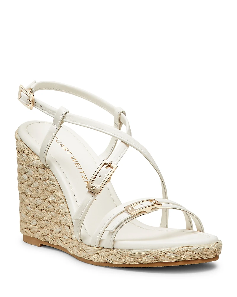 Stuart Weitzman Women's Georgie Espadrille Wedge Sandals