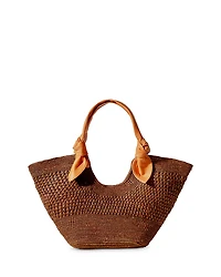 Hereu Medium Raffia Macrame Basket Bag
