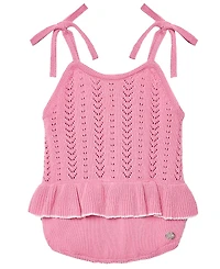 Paz Rodriguez Girls' Clavel Cotton Romper - Baby