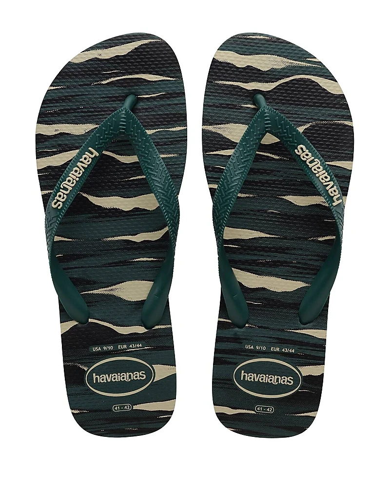 havaianas Men's Top Camo Print Flip-Flops