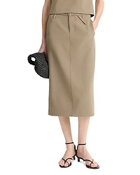Vince Belted Pencil Skirt