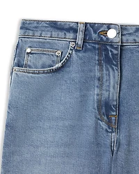Selin Mid Rise Straight Leg Jeans Light Blue