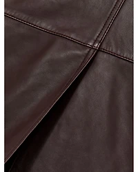 Miley Leather Midi Skirt