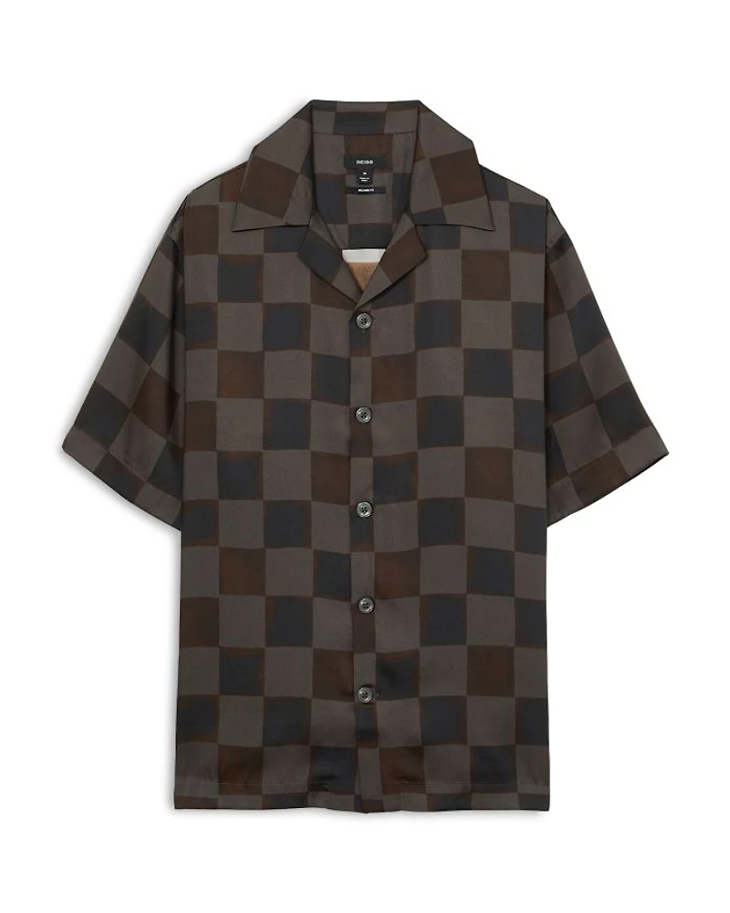 Reny Checkered Cuban Print Shirt