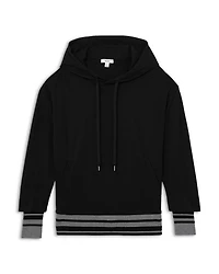 Alexi Striped Trim Hoodie
