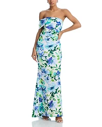 Eliza J One Shoulder Long Dress