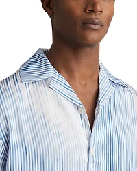 Mendosa Stripe Print Cuban Shirt