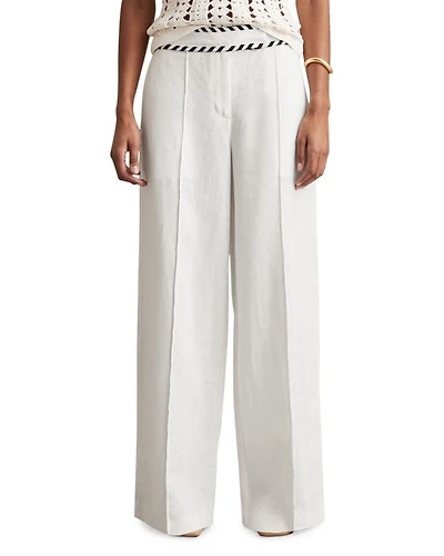 Fawn Linen Wide Leg Pants