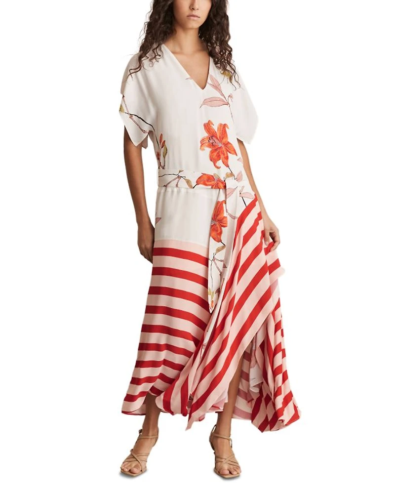 Floral Stripe Dress