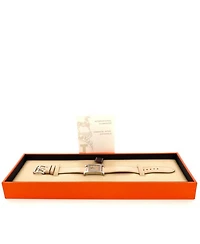 Heure H Quartz Watch in Stainless Steel and Leather 21mm