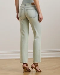 Mid Rise Straight Ankle Jeans