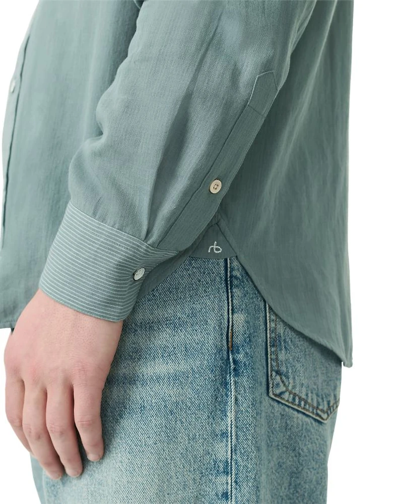 Finch Gauze Stripe Casual Button Down