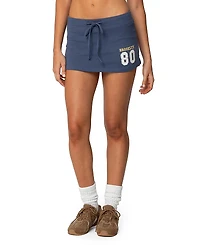 Edikted Brooklyn Embroidered Micro Skort