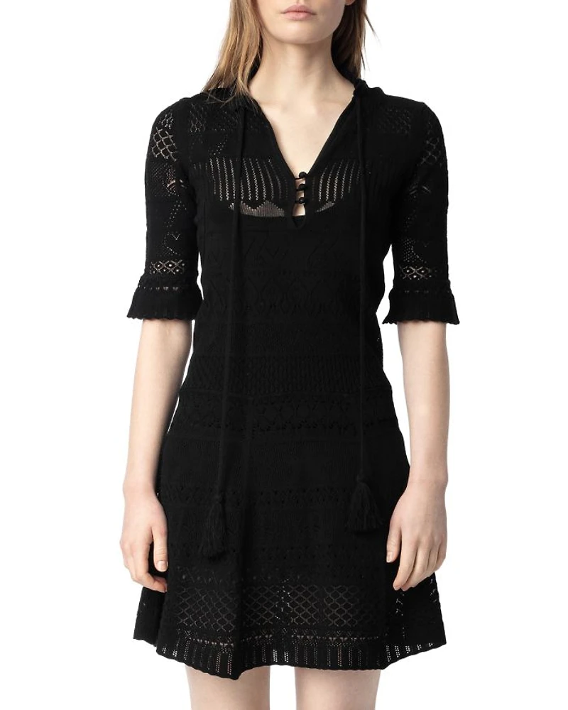 Memphisa Pointelle Knit Dress