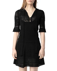 Zadig & Voltaire Memphisa Pointelle Knit Dress