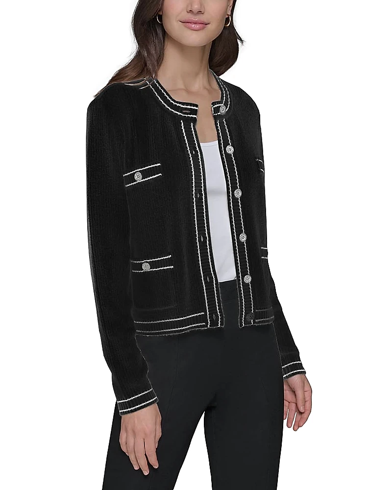 Karl Lagerfeld Paris Marled Cardigan