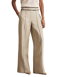 Reiss Whipstitched Waist Pants