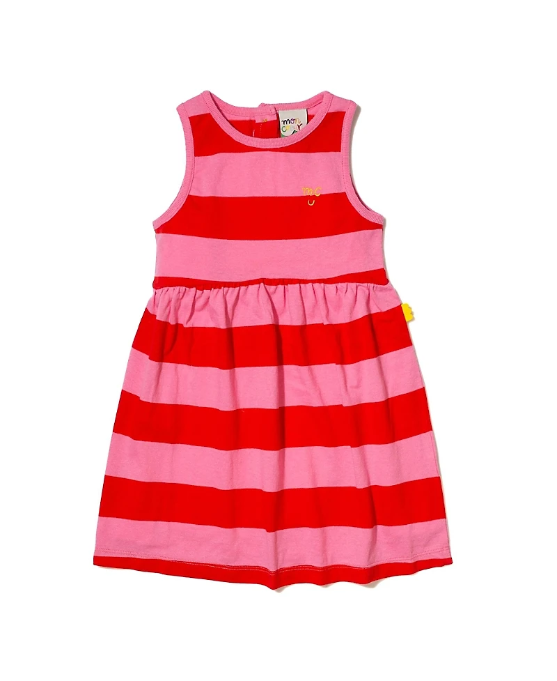 Mon Coeur Girls' Recycled Cotton Stripes Tank Dress - Little Kid, Big Kid