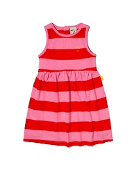 Mon Coeur Girls' Recycled Cotton Stripes Tank Dress - Little Kid, Big Kid
