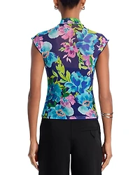 Mockneck Floral Top - Exclusive