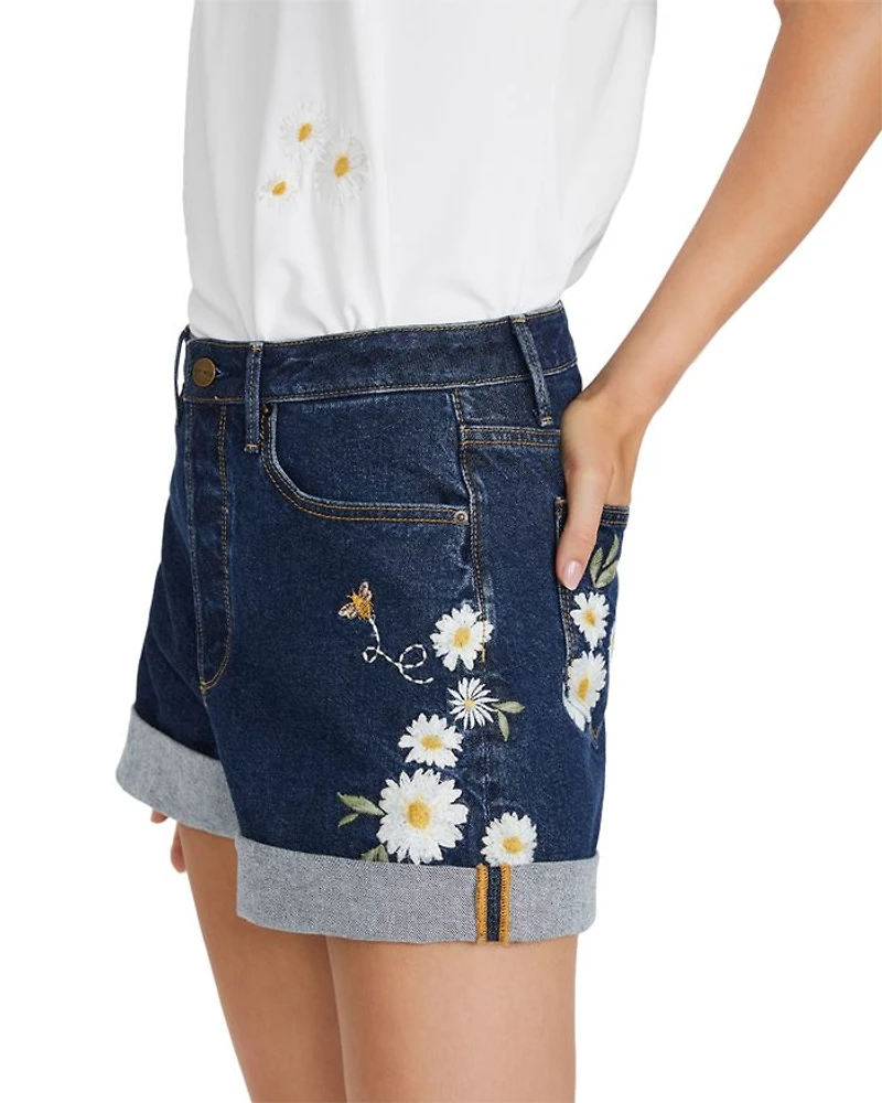 Aria X Daisy Bee Daze Denim Shorts