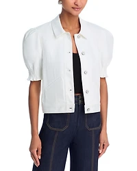 Roselyn Puff Sleeve Denim Jacket