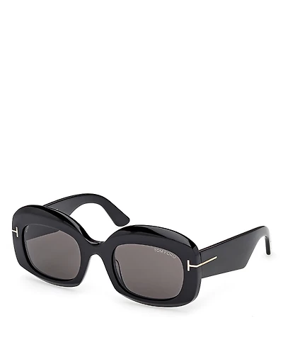 Tom Ford Carmen Rectangle Sunglasses, 53mm
