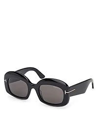 Tom Ford Carmen Rectangle Sunglasses, 53mm