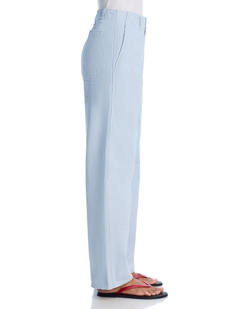 Carpenter High Rise Jeans Blue Strip