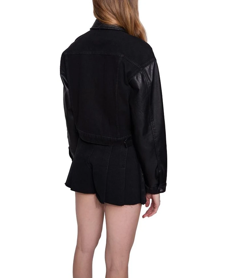 Poppy Cropped Combo Jacket