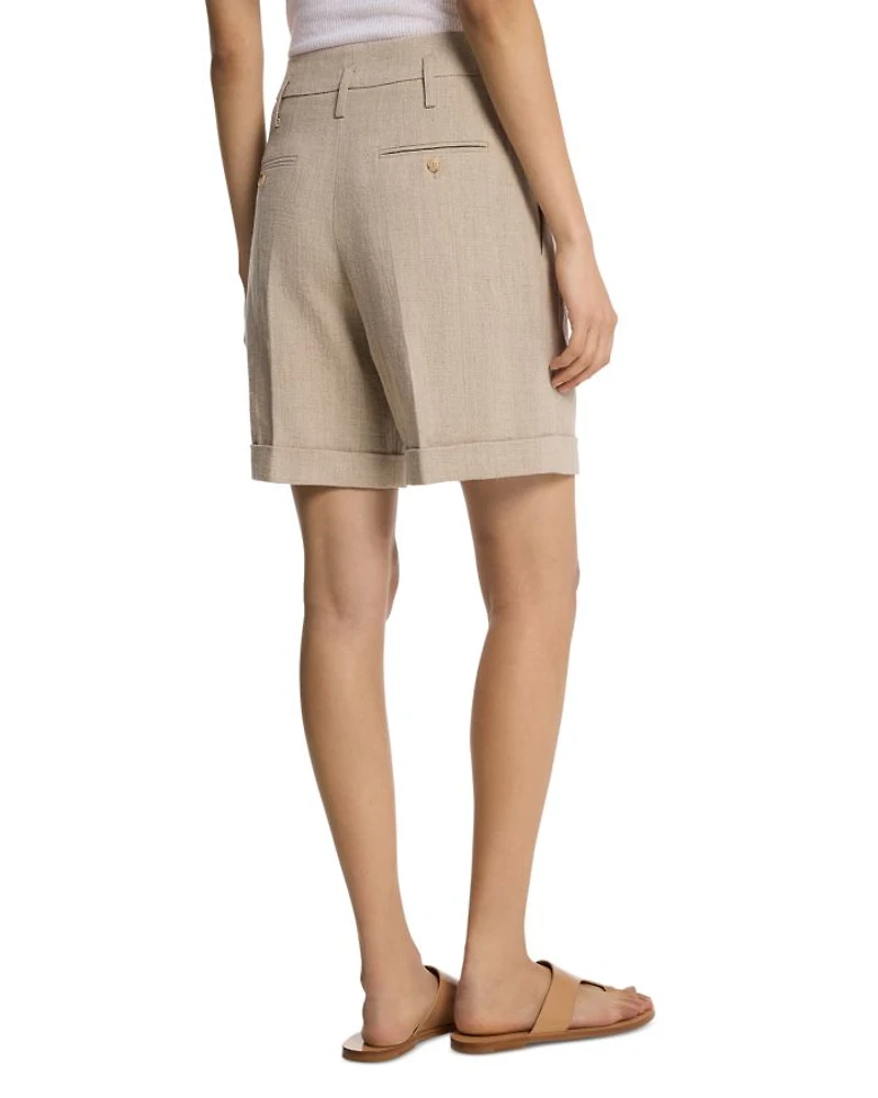 Linen Cuffed Shorts